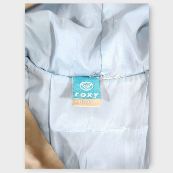 Roxy Quicksilver Khaki Light Blue Inside Jacket Medium - Picture 2 of 7